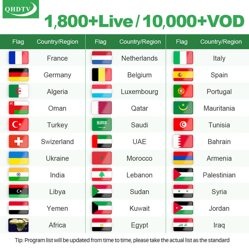 QHDTV Code Arabic France IPTV X96 Max Plus 4GB 64GB Android 9.0 Box IPTV Germany Netherlands Belgium French IP TV Subscrioption