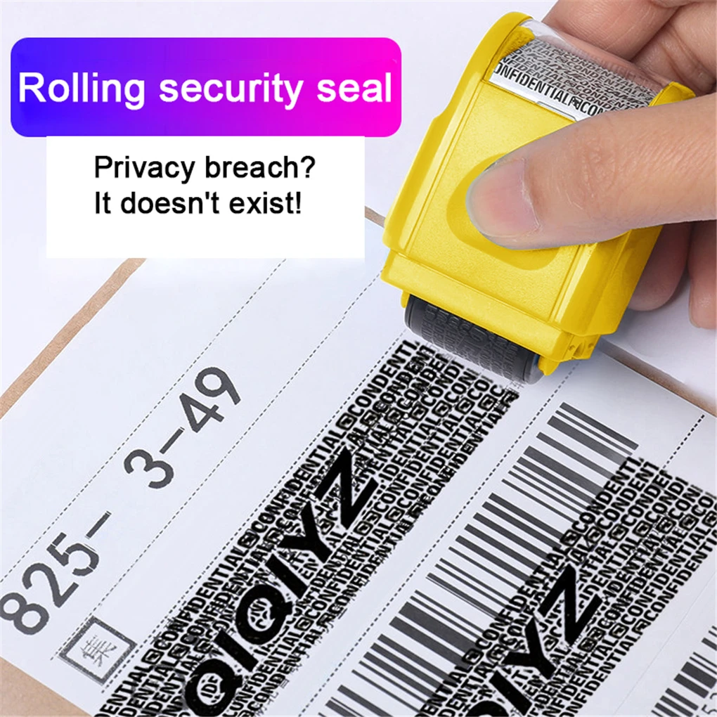 Roller stamp data security protection theft prevention id identity guard rh3