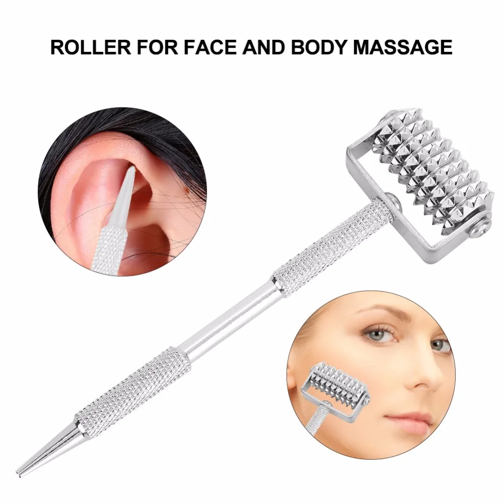 

Ear Acupoints Probe Spring Needle Metal Massage Roller Ear Acupuncture Points Detector Health Body Face Lift Tighten Massager