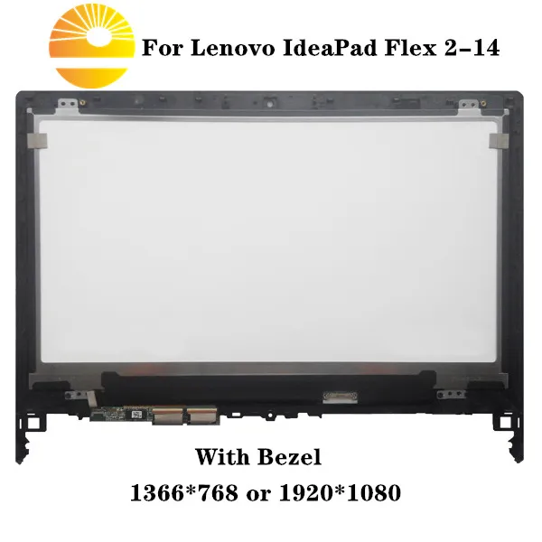14," lcd кодирующий преобразователь сенсорного экрана в сборе для lenovo Ideapad Flex 2 14 Flex 2-14 1366x768+ рамка