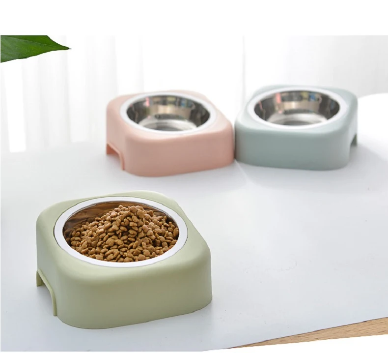 Petshy Экологичная миска для кошек и собак корм для домашних животных Кормушка для воды для кошек фонтан для воды для щенков поилка миска из нержавеющей стали миски для кормления собак