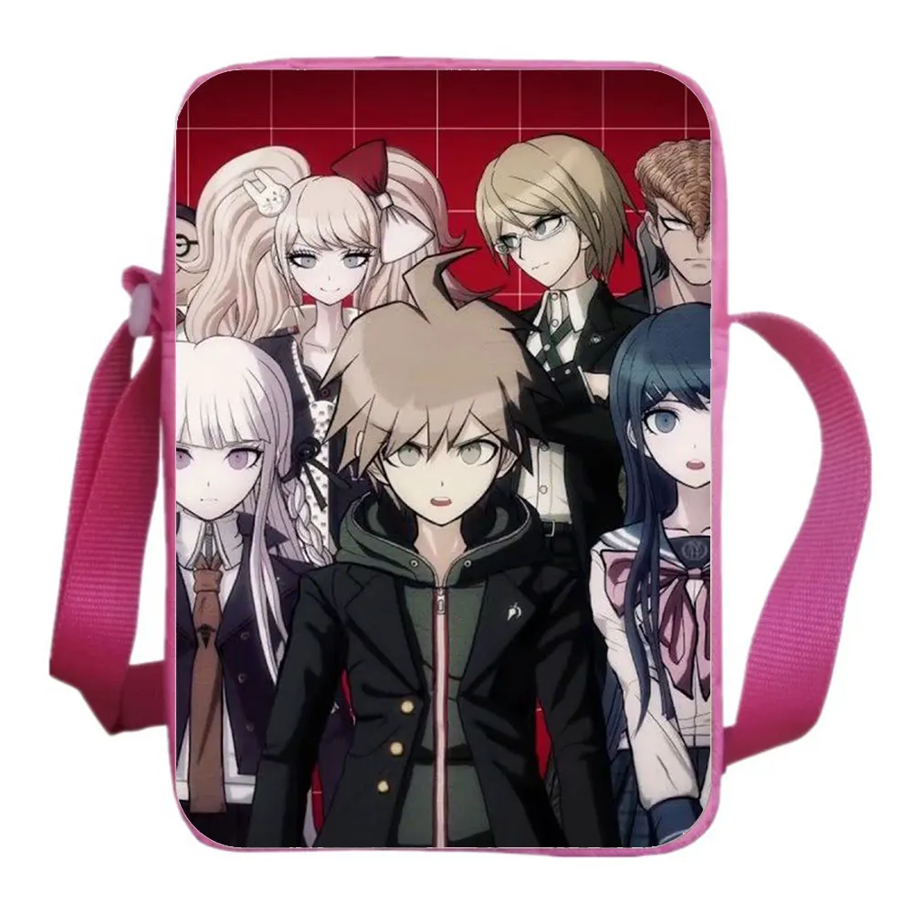 Danganronpa School Bag Mini Crossbody Bag  Backpack Casual Boy Girl Shoulder Bag Diagonal Small Backpack Light Phone Bag