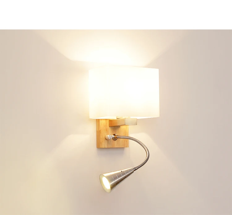 Лампа в европейском стиле, лаконичная современная лампа для чтения в спальню, Оригинальная лампа из цельного дерева, светодиодная лампа для чтения книг, оригинальность для учебы в гостиной, оригинальность