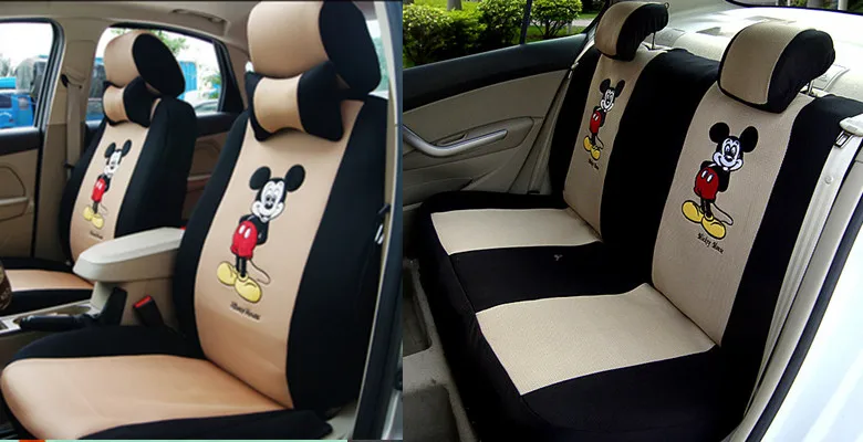 Full Sets Front And Back Seats Cover Universal Fit Most Car Auto Seat Protector Breathable Interior Cushion Accessories for Girl