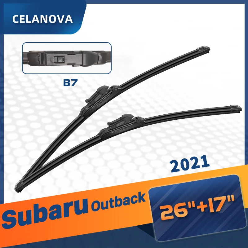 Щетка стеклоочистителя CELANOVA для Subaru Outback 2021 26 + 17 дюймов бескаркасные резиновые