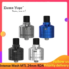 Чертов Vape интенсивный сетчатый MTL 24 мм RDA 2 мл Vape Ремонтопригодный распылитель электронной сигареты с 510 POM резервуаром с капельным наконечником vs Zeus X