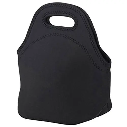 Mini Rubber Lunch Bag Bags Thermal Cooler Tote Black | Багаж и сумки