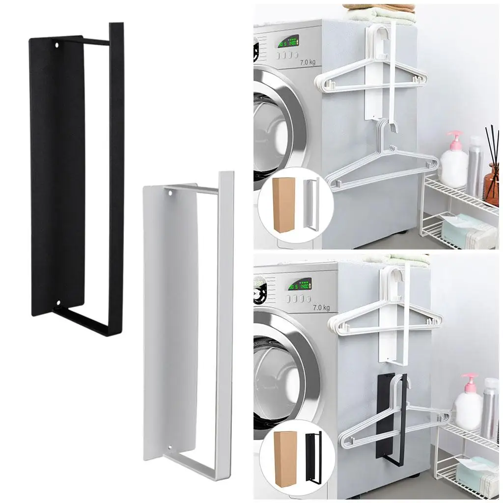 Iron Magnetic Towel Holder Bathroom Storage Towel Storage Shelf Hand Rack Space Saving Single Tier Bar for Bathroom