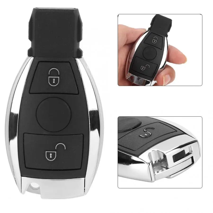 

key remote Black 2 Buttons 433.92MHz Remote Control Key Replacement Fits for Mercedes Benz auto accessories