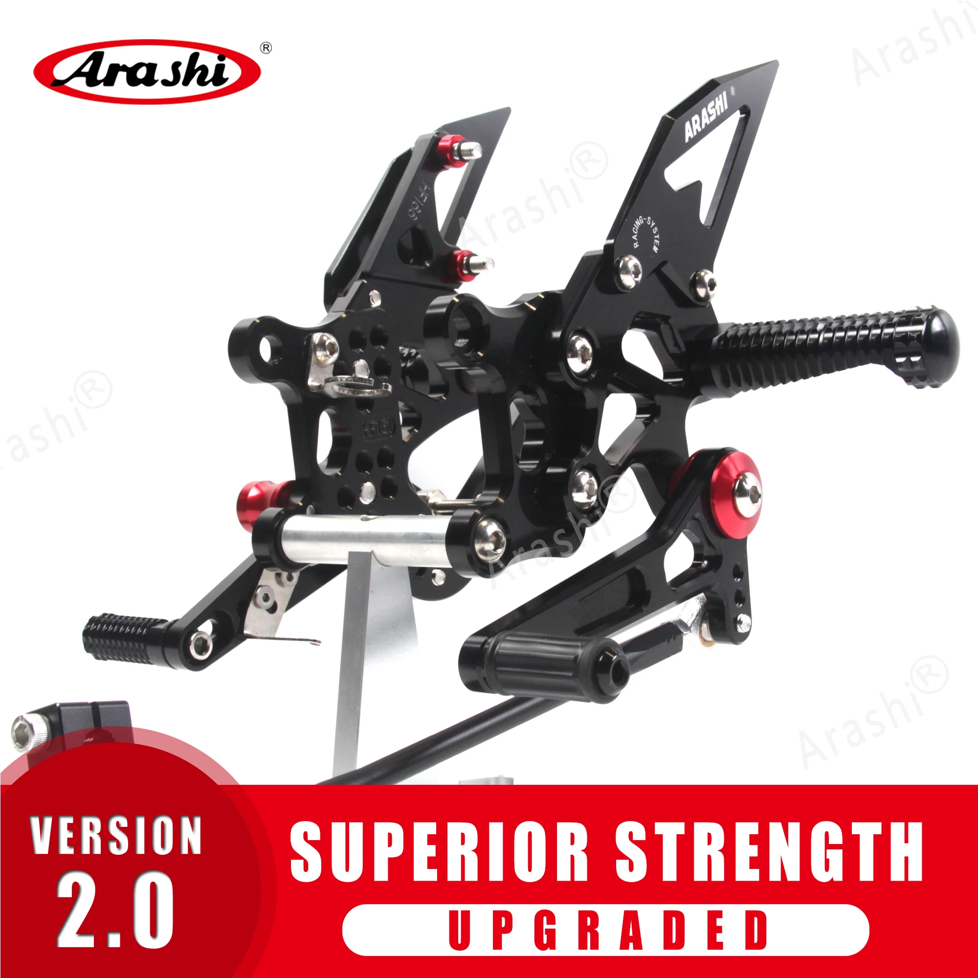 

Arashi For APRILIA RSV4 R / FACTORY 2009 - 2012 CNC Adjustable Footrests Foot Pegs Rider Rearset RSV 4R 2010 2011 09 10 11 12