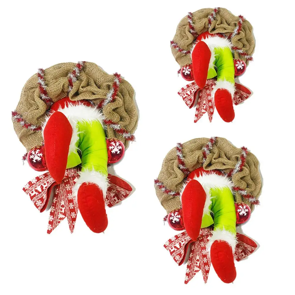 Как Рождественский вор украл Забавный венок из мешковины|Кулоны и подвески| |