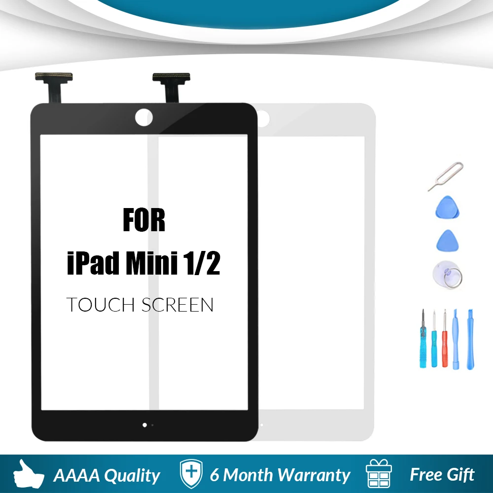

LCD Display Panel Screen Monitor Module + Black Touch Screen Digitizer Glass Sensor For iPad Mini 1 1st A1432 A1454 a1455 A