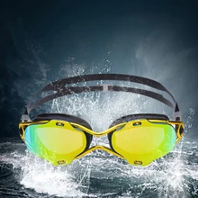 Противотуманные водонепроницаемые очки с защитой от УФ-лучей, новые крутые очки с большой оправой для плавания, очки с покрытием для взрослых мужчин и женщин, очки для плавания