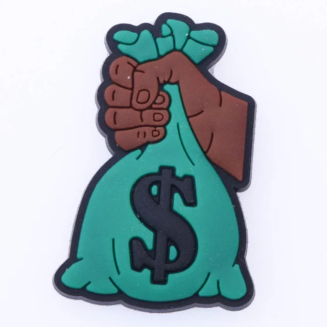 1 Pcs Black Girl Magic Croc Shoe Charms Accessories Decorations Clog Sandals PVC Black Lives Matter Charm Button BLM Girl Gift p2919