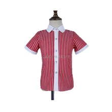 Для маленьких мальчиков БЕЛЫЕ РУБАШКИ для малышей Одежда из плотного хлопка с коротким рукавом деловая рубашка для подростков, школьная униформа для 2-12 лет Vestidos