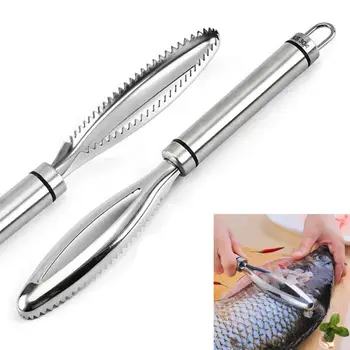 

1Pcs Stainless Steel Practical Fish Scale Remover Scaler Scraper Cleaner Kitchenware Tool Peeler Professional fish scale scraper