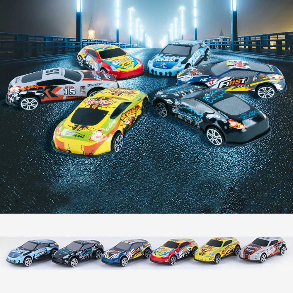 

Racing toy Cool Tough Alloy Mini Racing Vehicle Gift 6-Car Gift Pack Car Toys T802