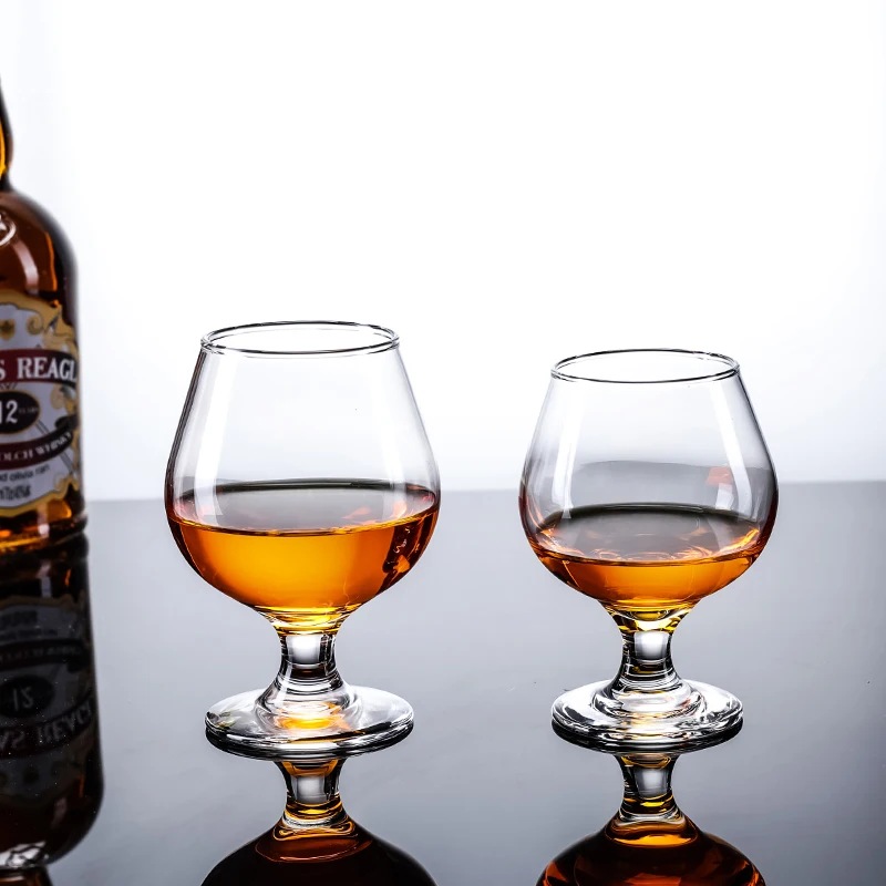 2Pcs European Wine Glass XO Whiskey Red Wine Cocktail Brandy Beer Vodka Margaret Goblet Big Belly Cup Cognac Glass Bar Drinkware