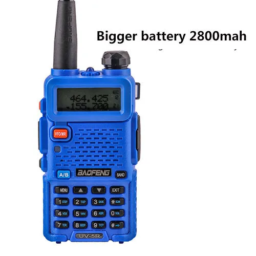 Baofeng UV-5r walk talk 2800 мАч baufeng 5 Вт рация 10 км УКВ радиостанция мобильный двухдиапазонный радиоприемник woki toki - Цвет: cb radio standard