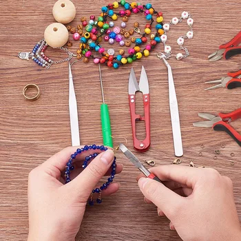 

Repair With Pouch Equipment Handmade Making Supplies Beading Jewelry Tool Kit Findings Accessories DIY Long Needle Bracelet