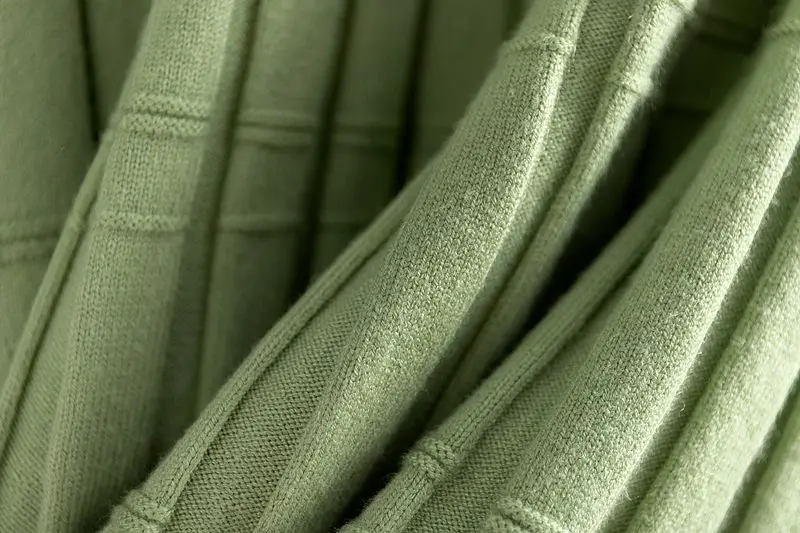 GIGOGOU Bamboo Patern трикотажные женские юбки высокая уличная Осенняя Зимняя Толстая теплая трапециевидная юбка средней длины юбка-пачка плиссированная юбка русалки