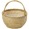 Round large bamboo wicker basket straw rattan handmade organizer baskets for storage bread fruit Laundry Panier Osier Picnic 6