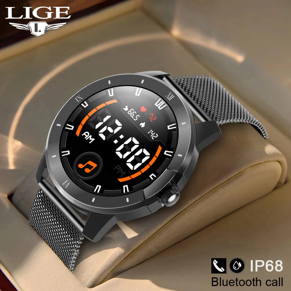 LIGE 2021 New Smartwatch Men Music Player IP68 Waterproof Watch Bluetooth Call Women Multi-Function Sports Watch For Android IOS