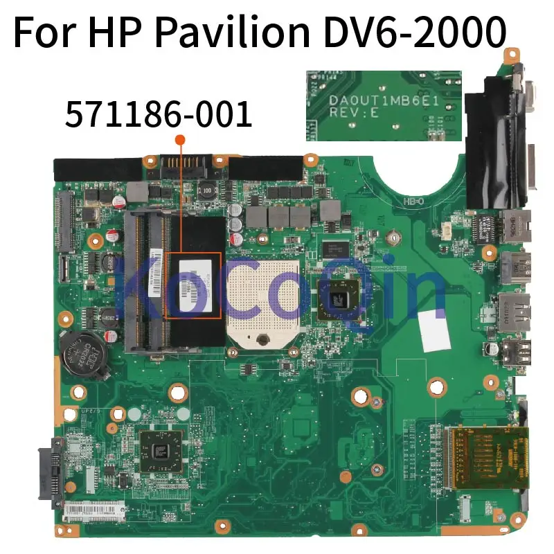 Placa-mãe para Computador Portátil hp Pavillon Dv62000 Placa Mãe para Notebooks hp 2013001 2013-2022 Placa-mãe para notebook - Imagem 2