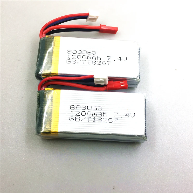 2PCS/Lot MJX X101 7.4V 1200mAh Battery For X101/ X102H RC Quadcopter Spare parts | Электроника