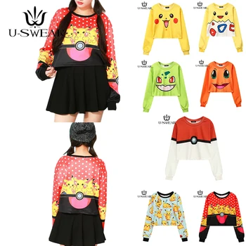 

2020 New Harajuku Hoodie Long Sleeves Casual Cotton O-Neck Cartoon Streetwear Women Shirt Pullovers Fashion Cute Girl Sweatshirt