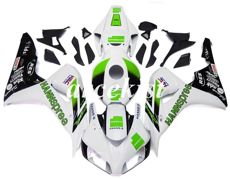 

Injection Mold New ABS Motorcycle Fairings kit Fit for CBR1000RR 06 07 CBR 1000RR CBR1000 2006 2007 body set green white