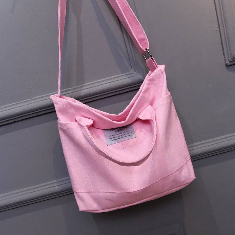 

2018 Summer And Autumn Versatile Canvas Handbag Korean-style Canvas Bag WOMEN'S Bag Origional Literature And Art Shoulder Bag