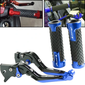 

BANDIT 650S Motorcycle CNC Alunimun Foldable Adjustable Brake Clutch Levers and Handlebar Grips Set For SUZUKI Bandit 650 S 2015