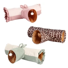 Крыс хомяков T Форма 3 Way туннель игрушка для домашних животных кошка для игры со щенком трубка котенок кошка кролик складной пещера упражнения кровать игрушки для мелких животных Крыс хомяков T Форма 3 Way туннель игрушка для домашних животных кошка для игры со щенком трубка котенок кошка кролик складной пещера упражнения кровать игрушки для мелких животных