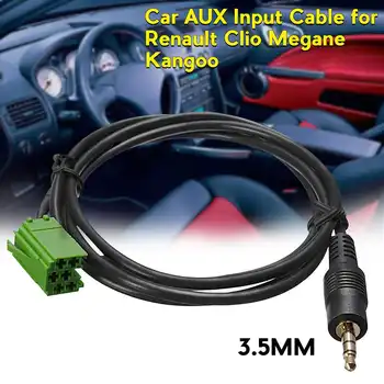 

Car Aux Stereo Audio Line Input Adapter Cable 3.5mm for iPhone iPod MP3 for Renault Clio Megane 2005-2011