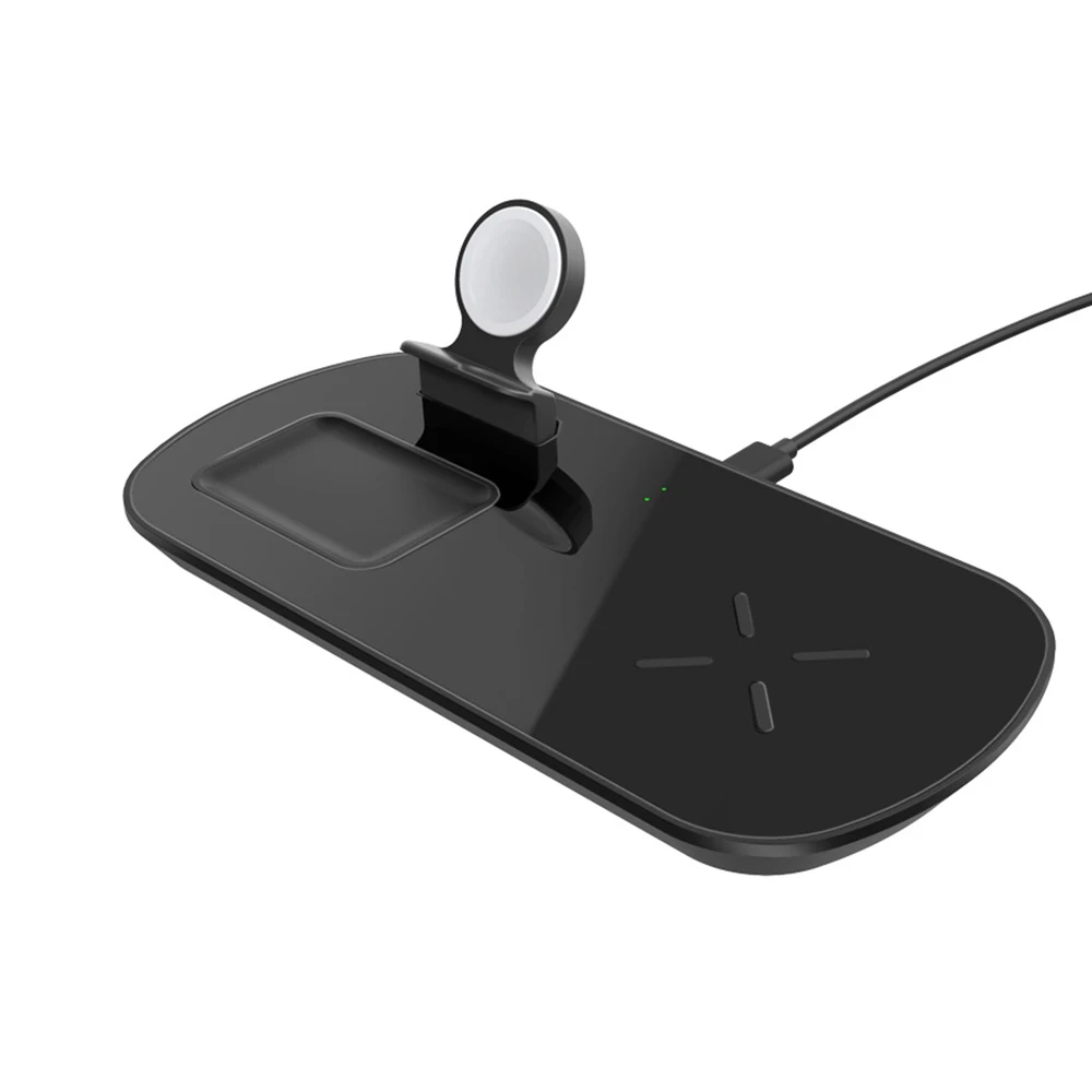 Fast Qi Wireless Charger Stand For IPhone 10W 3 In 1 Charging Dock For Apple Headphone Box Airpods 2 Airpods Pro