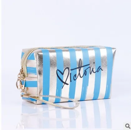 SHUJIN Women Cosmetic Bags Waterproof Laser Cosmetic Bags Women Make Up Bag PVC Pouch Wash Toiletry Bag Travel - Цвет: Blue 1