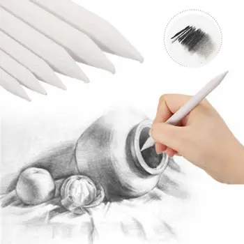 

6Pcs Double Head Art Drawing Tool Pastel New Blending Smudge Tortillon Material Sketching Paper Pencil Sketch Correction Pen