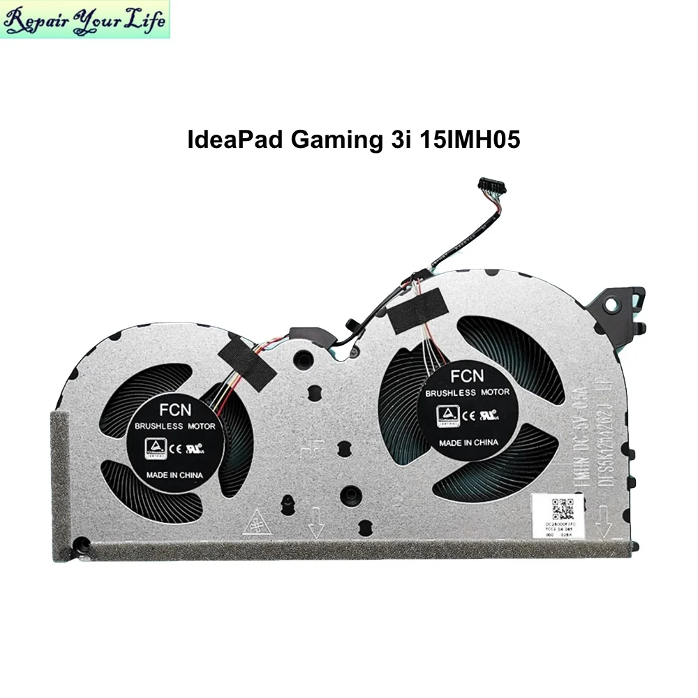 Ventilador de Refrigeração do Computador para Lenovo Ventiladores de Computador Ideapad Jogos Refrigerador Radiador Dc28000f7f0 Dfs5k12114262j Fmhn Dc5v 0.5a 8pin 3i 15imh05 - Imagem 3
