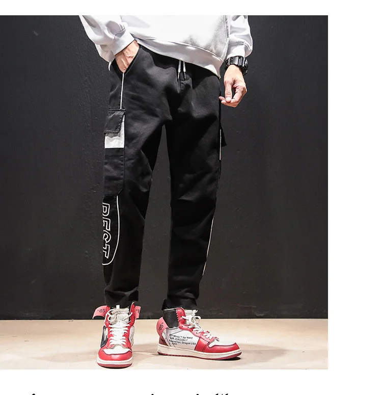 Уличная одежда в стиле хип-хоп, панк, готика, Модные шаровары,, мужские японские мачеда, большие размеры, с вышивкой, плюс вельветовые брюки, M-5xL