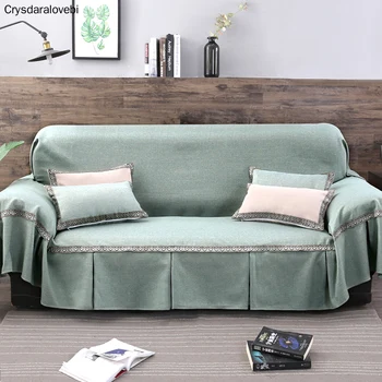 

1pc Solid Color Sofa Cover for Living Room Universal Sofa Towel All-inclusive Dust Cover Couch Home Decoration Sofa Slipover