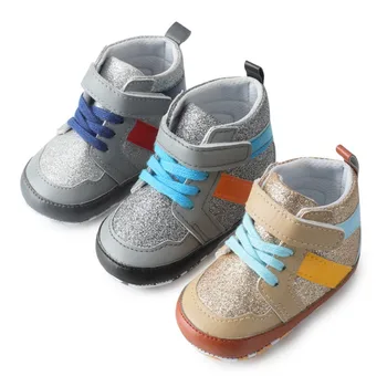 

Baby Boy Leather Shoes PU Leather Baby Shoes Soft Sole Booties Newborn Girls First Walkers