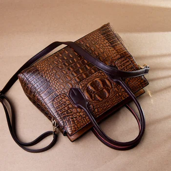 

Woman Package 2019 Ma'am Package Crocodile Grain Handbag