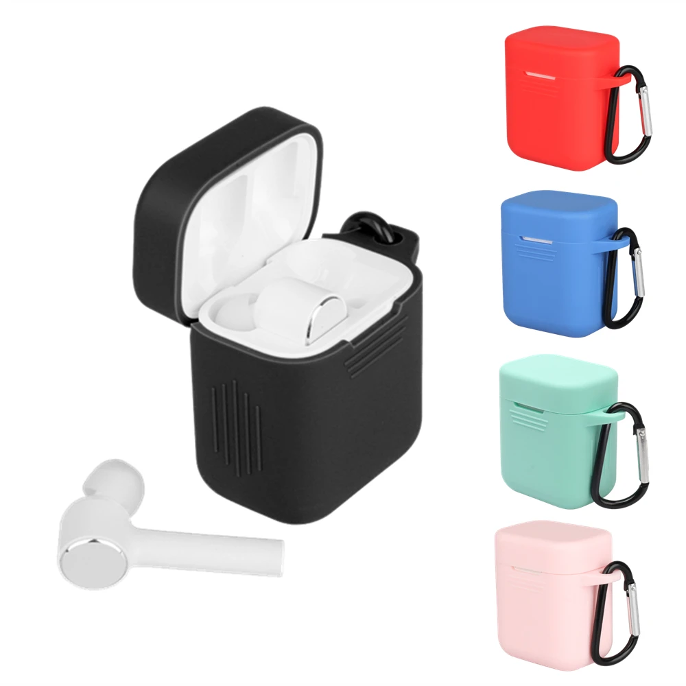 Чехол для наушников с крючком Xiaomi Airdots Pro чехол Mi мягкий силиконовый защитный
