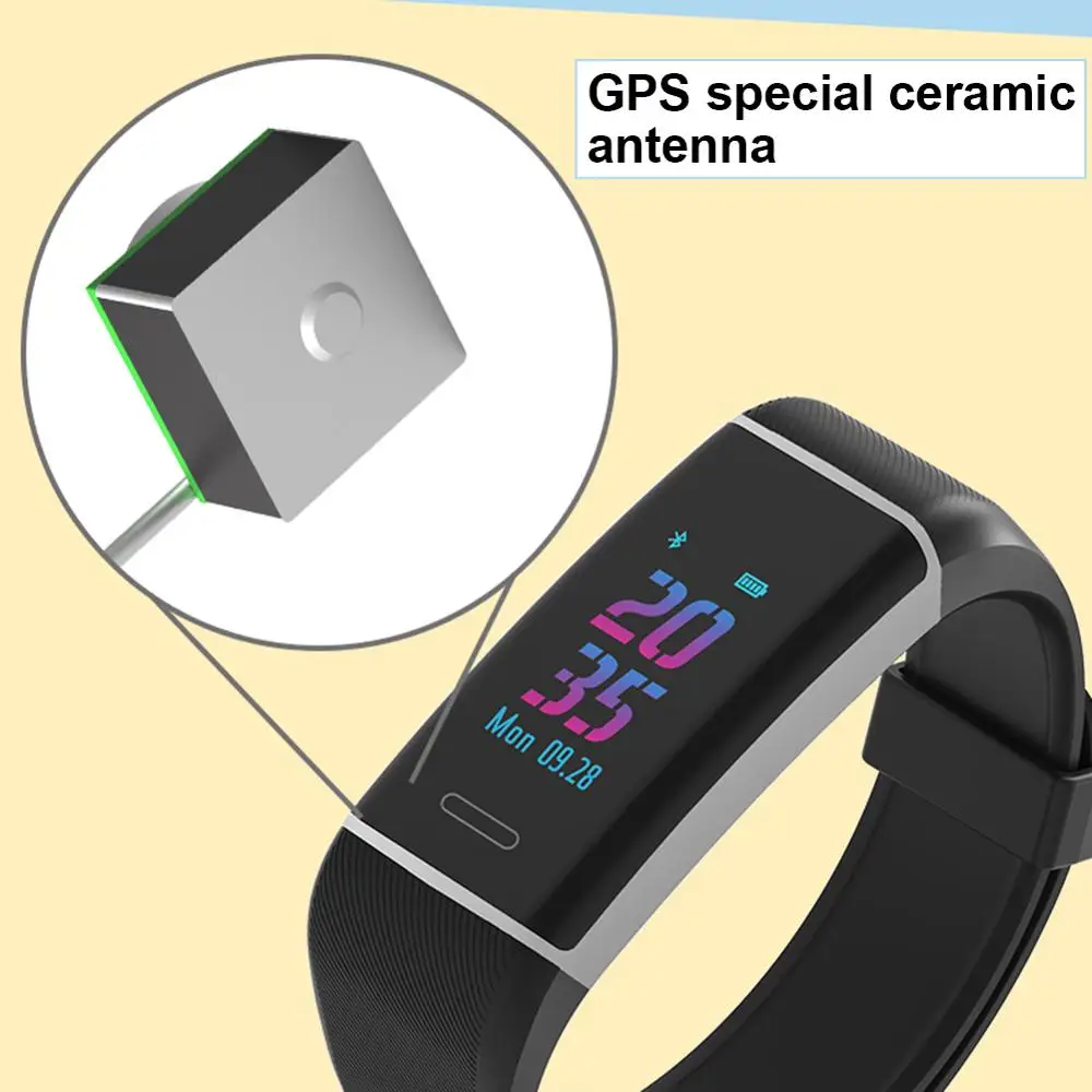 Умный Браслет gps позиционирование движения беговая дорожка подсчет шагов Android IOS Bluetooth водонепроницаемый спортивный браслет сердечного ритма