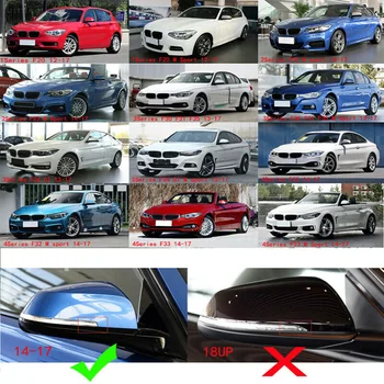 

For BMW F20 F21 F22 F30 F32 F36 X1 Rearview Mirror Cover 1Pair Durable