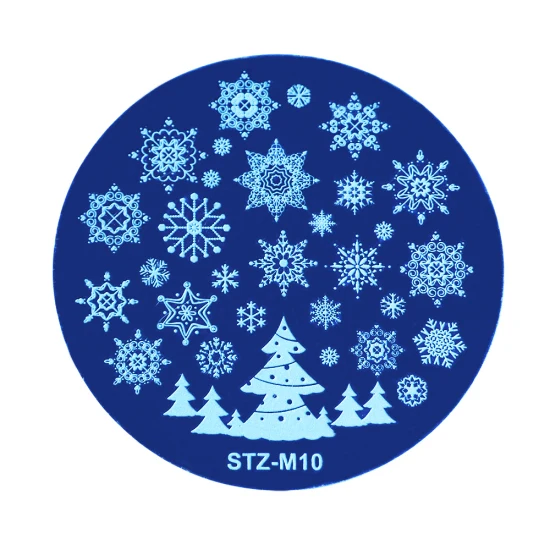 STZ-M10 STZ Рождество пластины для штамповки ногтей снежинки Dreamcather звезда дизайн ногтей штамп Шаблон трафарет Маникюр плесень инструменты STZ/MC - Цвет: STZ-M10