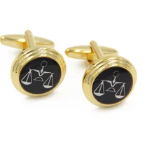 Рекламная горячая распродажа Классические атмосферные круглые металлические края Роскошные деловые платья французская Пряжка мужские и женские запонки Sle