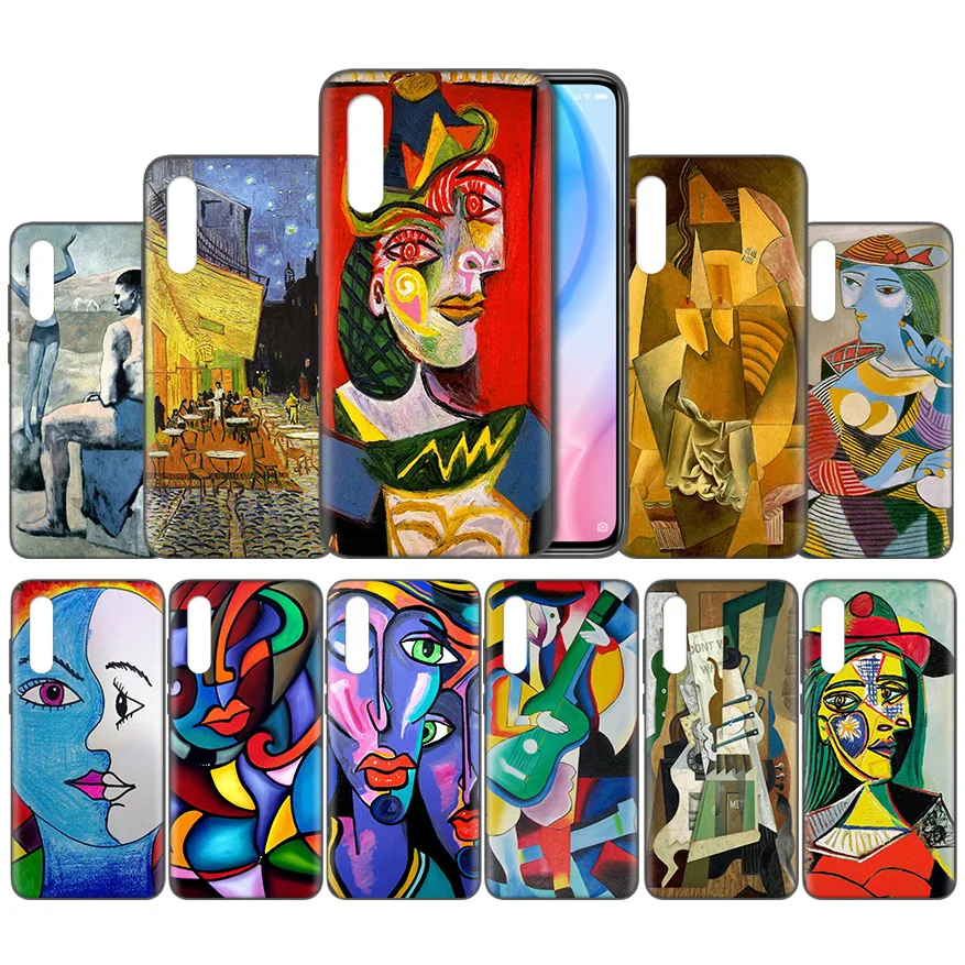 

Pablo Picasso Abstract Art Painting Pattern Silicone Case Coque for Xiaomi Mi A1 A2 A3 Lite Mi8 5X 6X 9T CC9 CC9E Pocophone F1