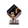Personalized Customization Crystal Cube Shape Photo Album Glass Figurines Graduation Wedding Souvenir Home Decor Christmas Gifts 2